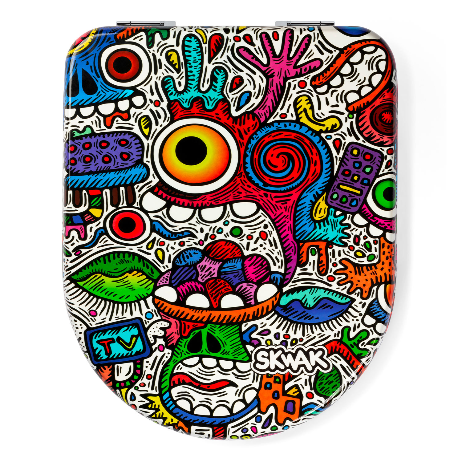 Design toilet seat - Crazy Maniac by Skwak
