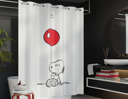 ¡Novedad TohaaDesign x Snoopy: llegan las cortinas de ducha!